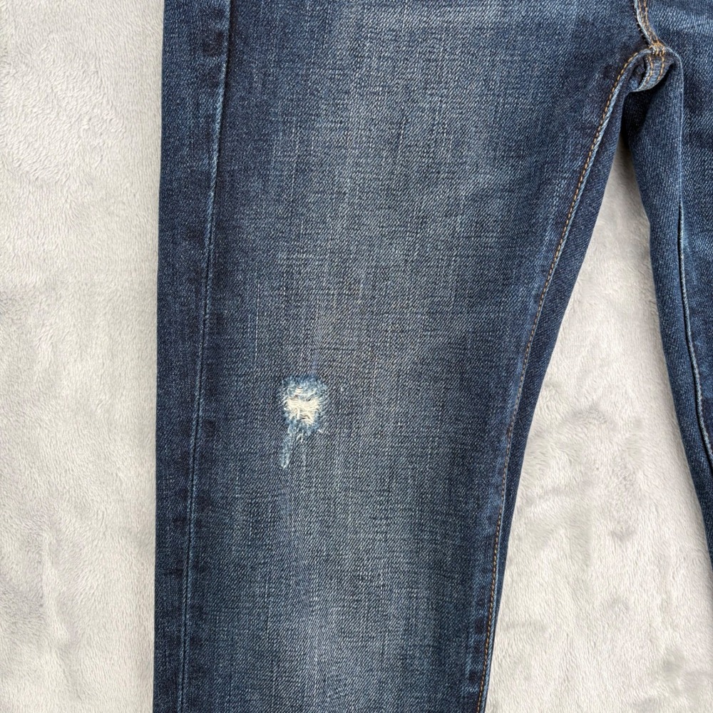 Gap Jeans Womens 24/00r (Fits 27x28) Blue Sexy Boyfriend 1969 Distressed Relaxed - Picture 5 of 11